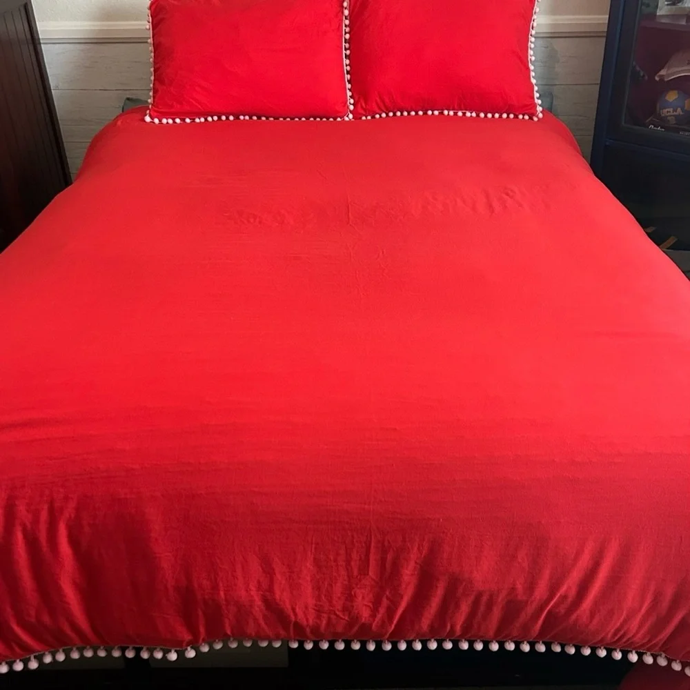 Festive Red Christmas Blanket